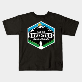 Custer Adventure South Dakota Hiking Wilderness Kids T-Shirt